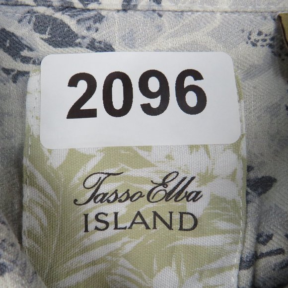 Tasso Elba* Men's Short Sleeve‎ Button Down Straight Hem Island Shirt~ Size XXL - Picture 3 of 11